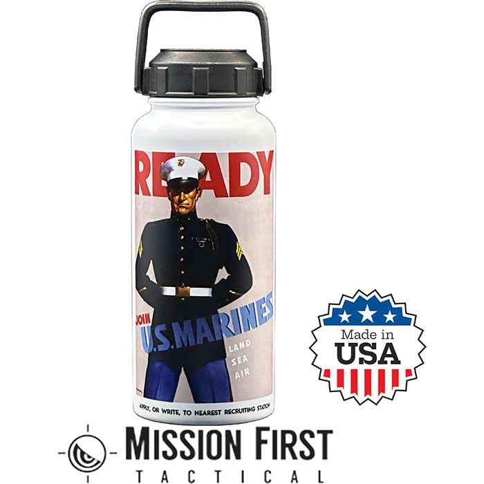 Buy Mission First Tactical USMC 32oz Water Bottle Military Style Gear online
