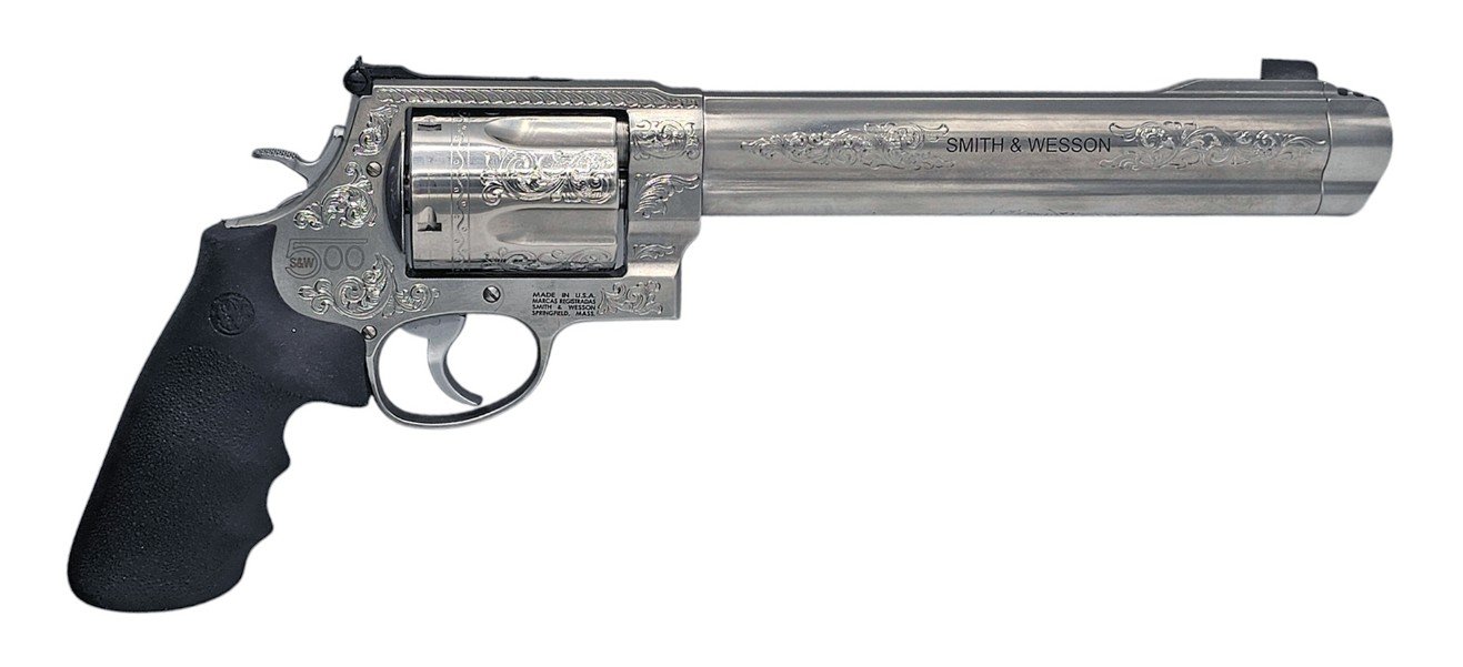 Smith Wesson 163500 500 SW Magnum 8.375in Engraved 5Rd
