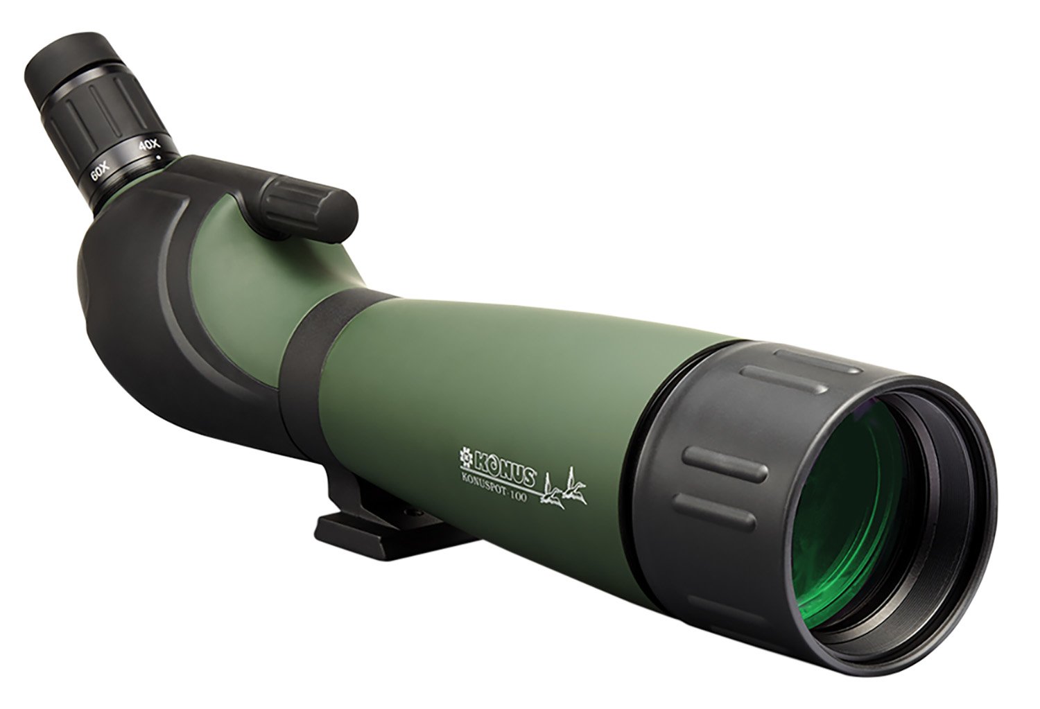 Konus Konuspot 20-60X 100 Spotting Scope, Green, with Smart Phone Adapter, 74oz, Model 7127 - Konus - 100MM