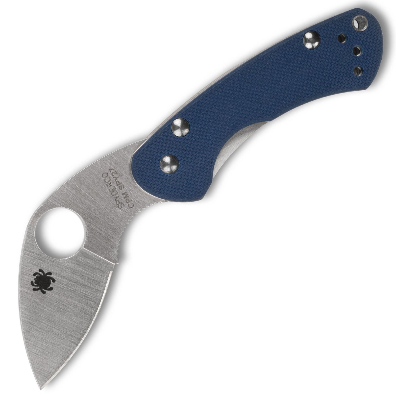 Spyderco Balance 1.98in Cpm Spy 27 Satin Plain Downturned G-10 Handle