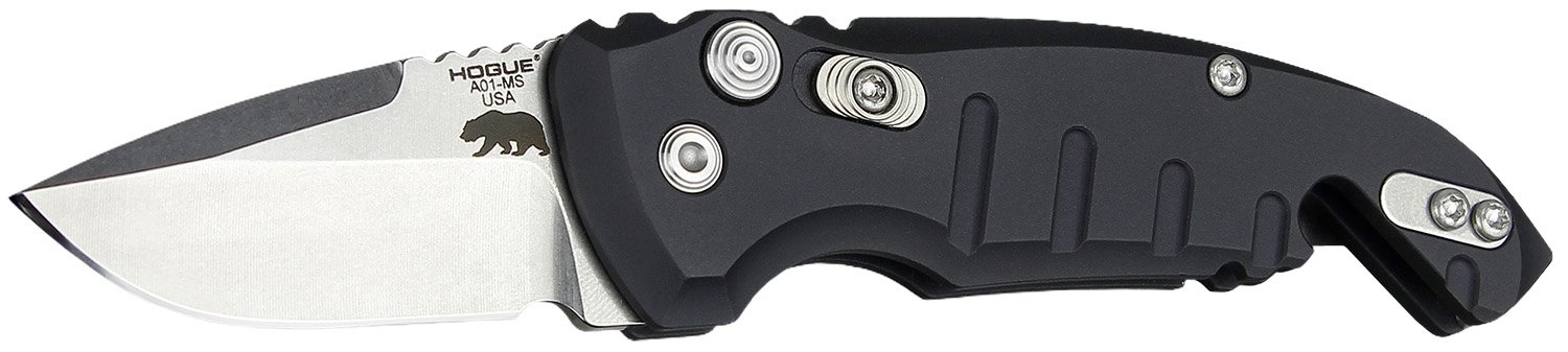 Hogue A01-Microswitch Auto Knife 1.95" CPM 154 Drop Point Blade