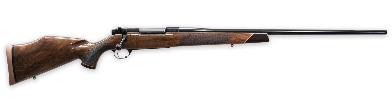 Weatherby Mark V Deluxe 340WBY 28" Gloss AA Walnut - Weatherby - 340 WBY Mag