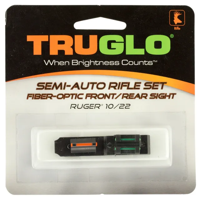 Buy TruGlo TG111W Ruger 10/22 Fiber Optic Sight Set online