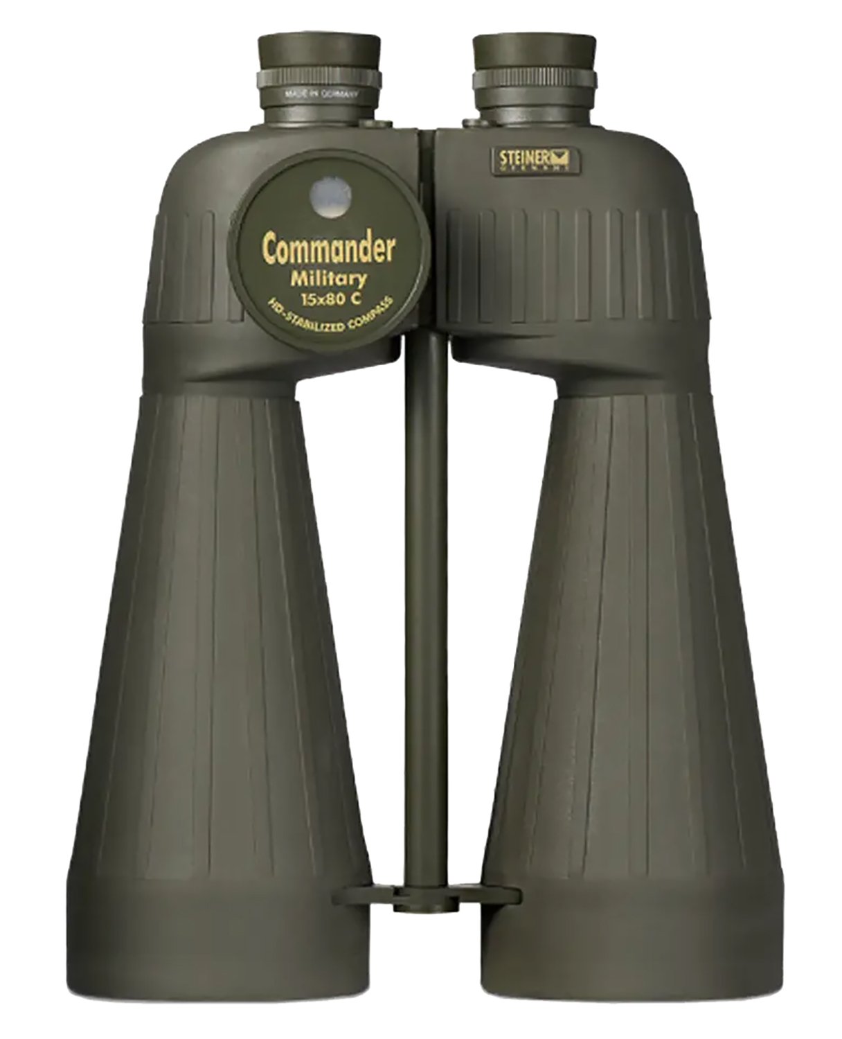 Steiner 2693 M1580 15x80mm Binoculars with Reticle & Compass, Green Armor