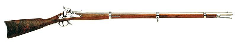 Traditions R186100 1861 Springfield 58 Cal Percussion 40" Stainless Barrel Oiled Walnut Stock Adjustable Sight