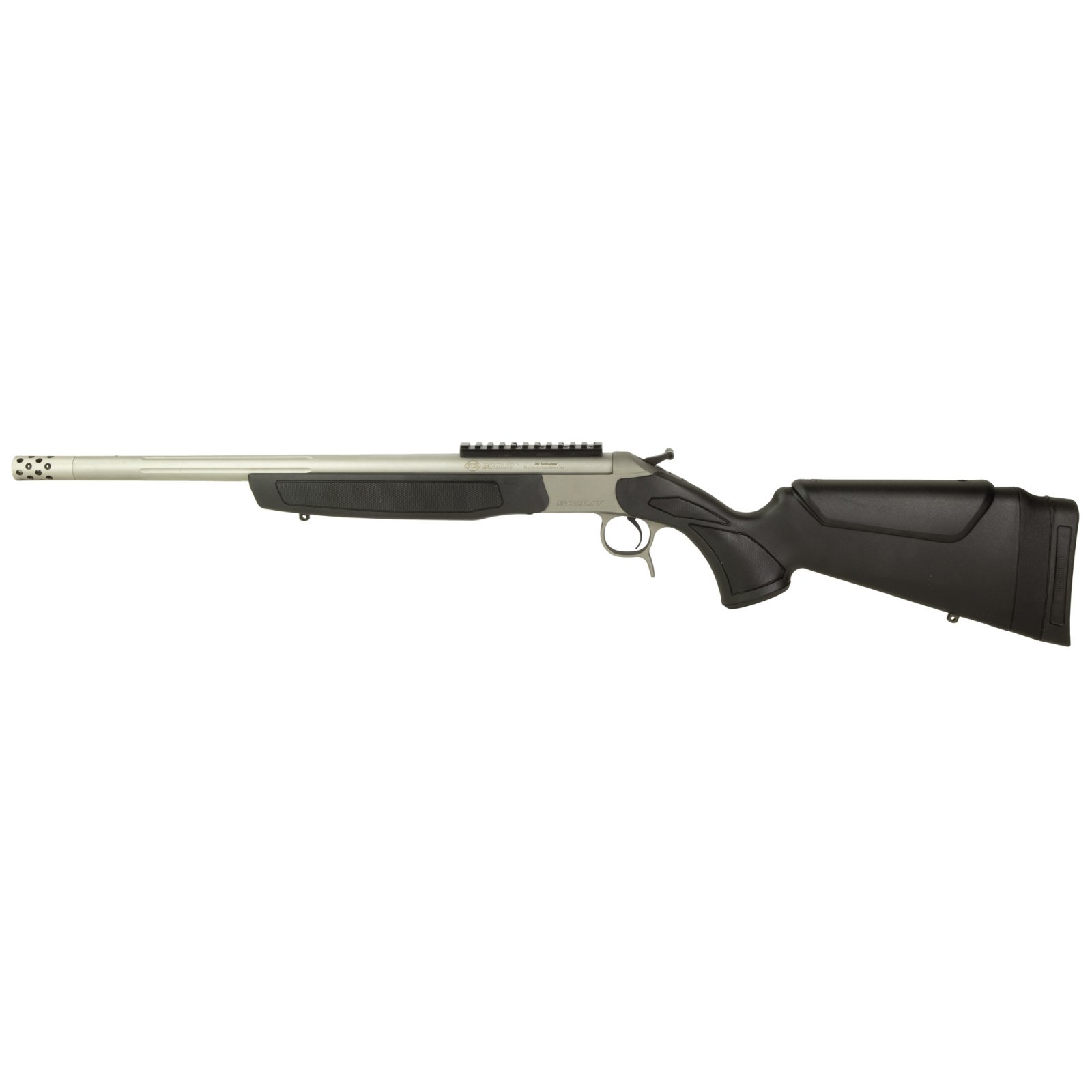 CVA CR4440S Scout TD 360 BH 20" Brake Rail S/S Black Syn - CVA - 360 Buckhammer