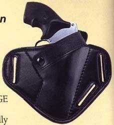 Uncle Mike's 8636-0 Super Belt Slide Holster 2 in Black Kodra Nylon - Uncle Mike's