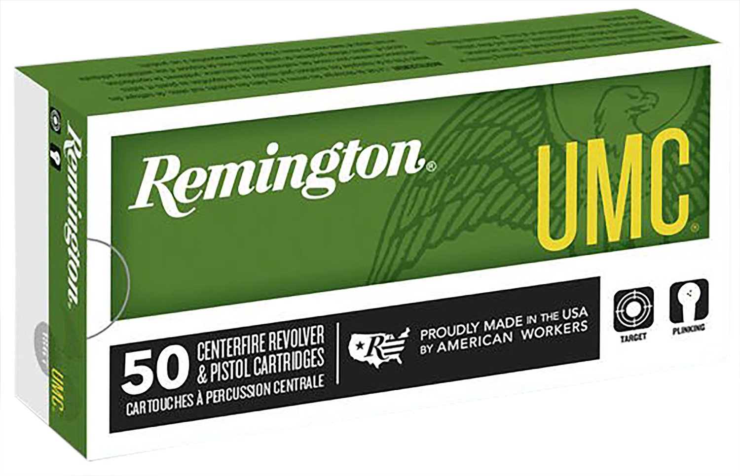 Remington UMC Target 25 ACP 50 gr Full Metal Jacket Ammo - 23716 (50 Per Box/ 10 Cs)