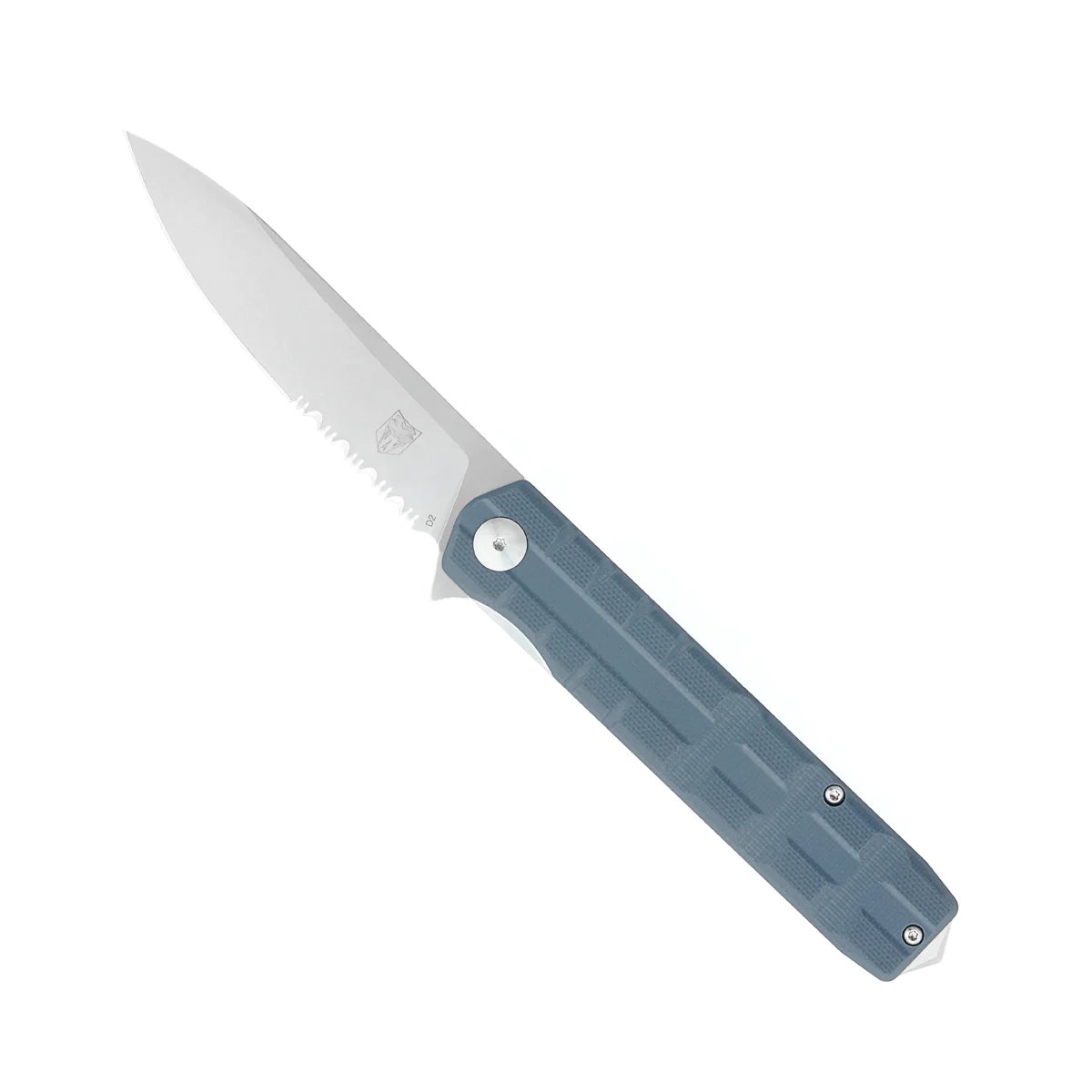 COBRATEC KUZIO SIDE FLP GRY G10 3.25" DROP SERRATED - COBRATEC_KNIVES