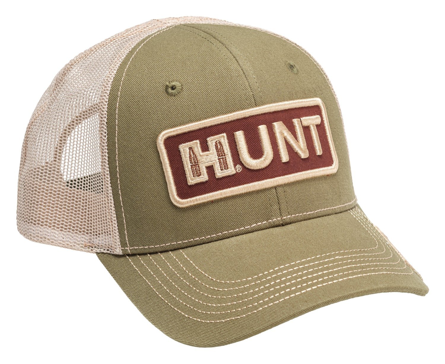 HORN 99265 HORNADY GRN & TAN HUNT MESH HAT - Horn Hunter - STRUCTURED