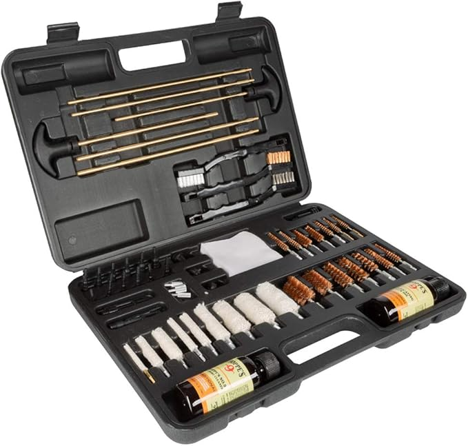 Cleaning Kit w/ No 9 Cleaner and Oil 62 Piece Black Blow Molded, Box