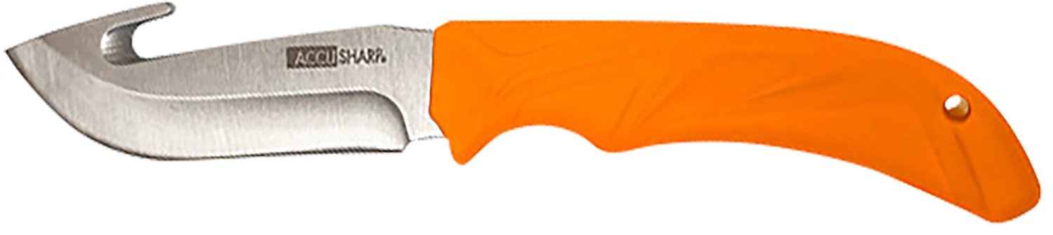 Accusharp Gut-Hook Knife 3.5in Blade - Non Slip Grip - FPI - GUT HOOK