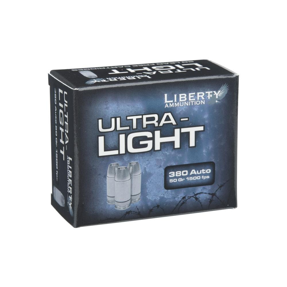 Liberty LA-UL-380-055 Ultra-Light .380 Auto 50GR 20rd Ammo Box