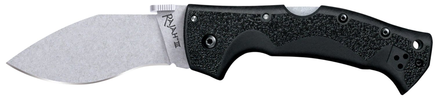 Cold Steel Cs62jm Rajah III 3.50" Folding Drop Point Plain Stone Washed - Cold Steel - DROP POINT