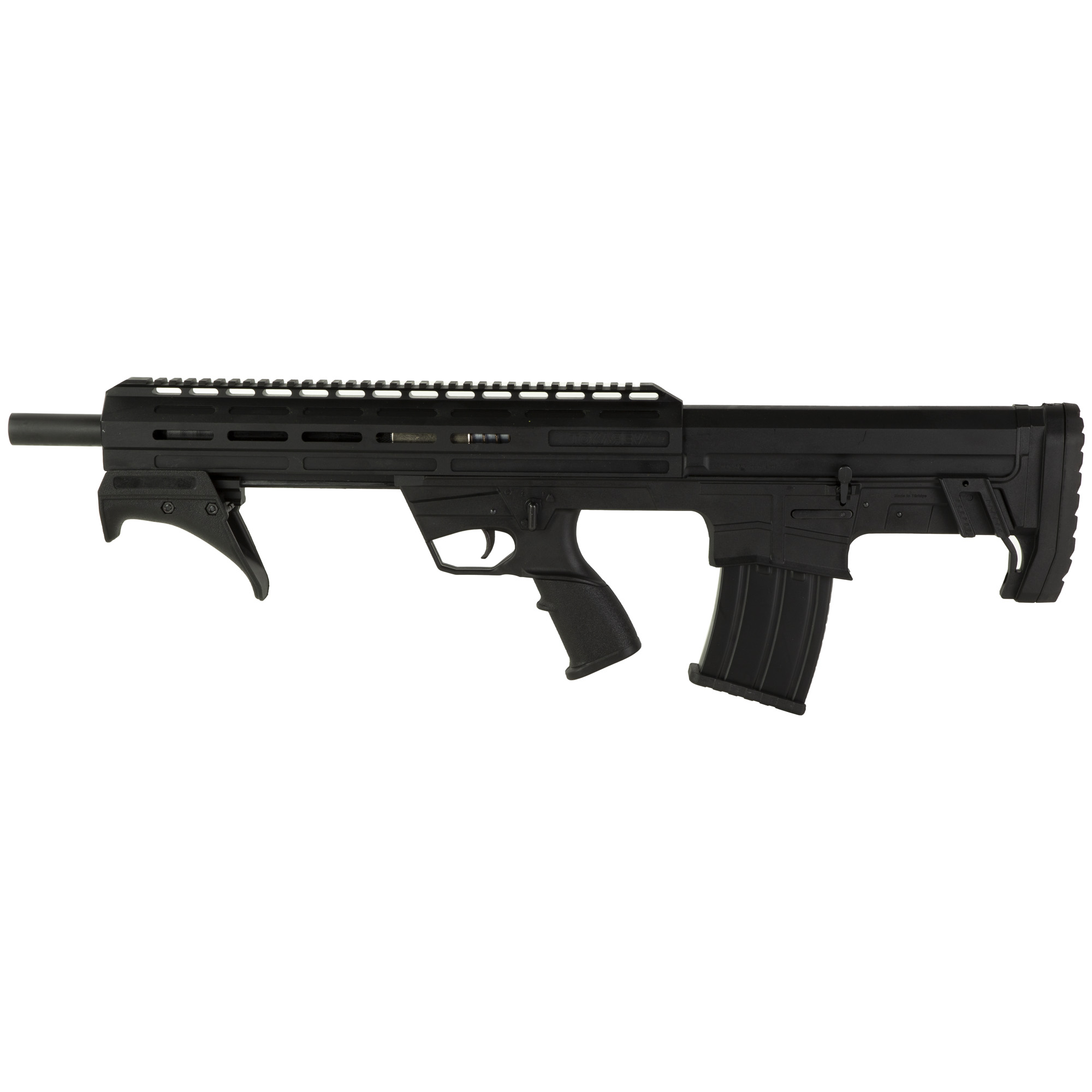 Pump action meets the bullpup form factor giving you