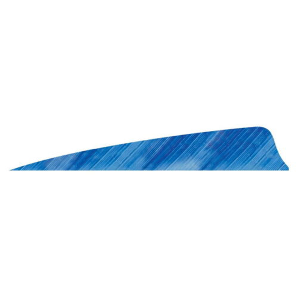 Gateway 400RSTWB-50 Shield Cut Feathers 4" White/Blue 50pk 2.76 Grains