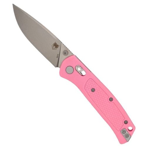 COBRATEC EDC SCOUT BAR LOCK 3.12" PINK STAINLESS - CobraTec Knives