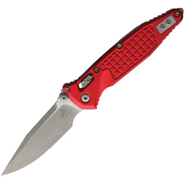 Microtech SOCOM RAM-LOK 4 In S/E Apocalyptic Red Aluminum Handle