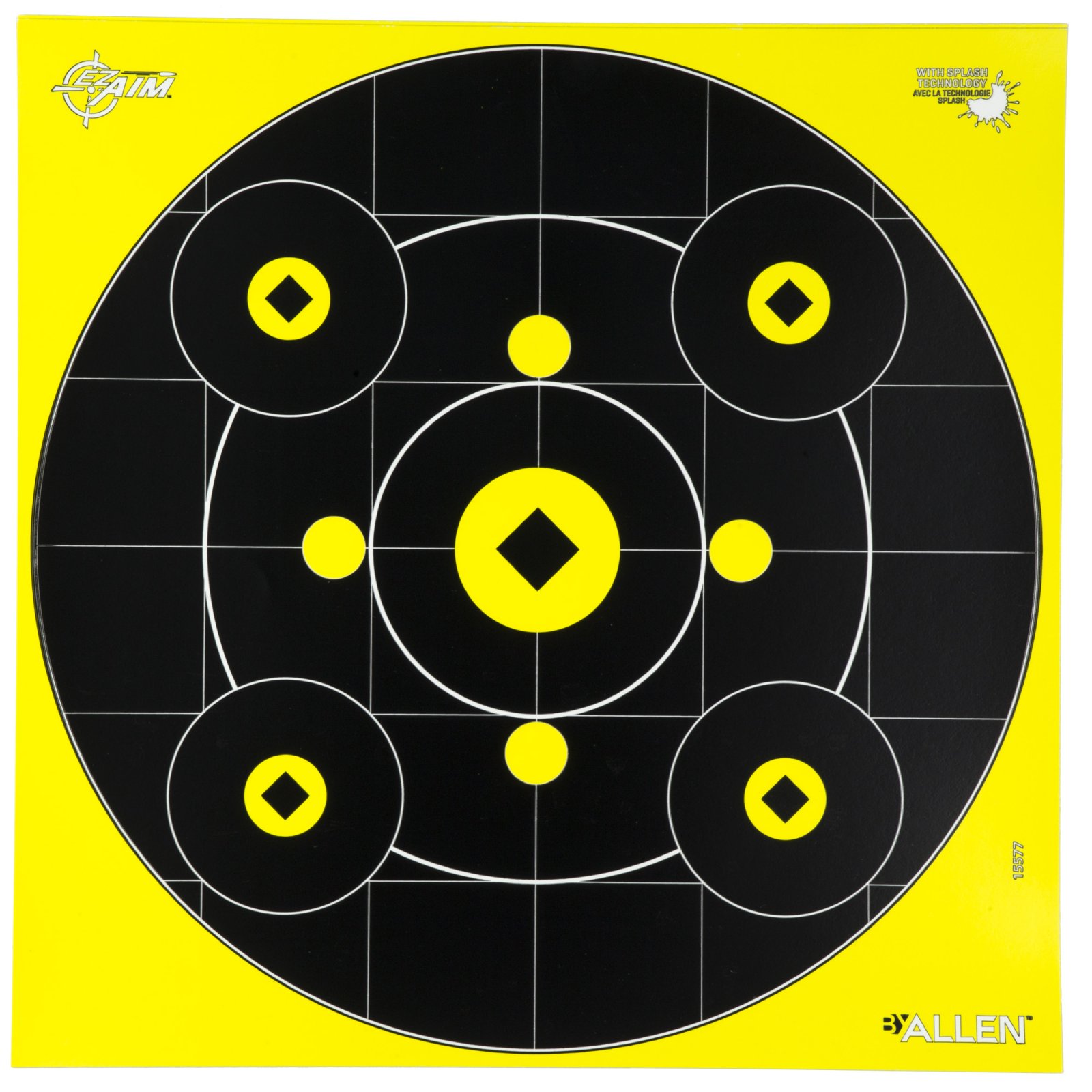 EZ Aim Splash Reactive Bullseye Gallery Target 12 Pack