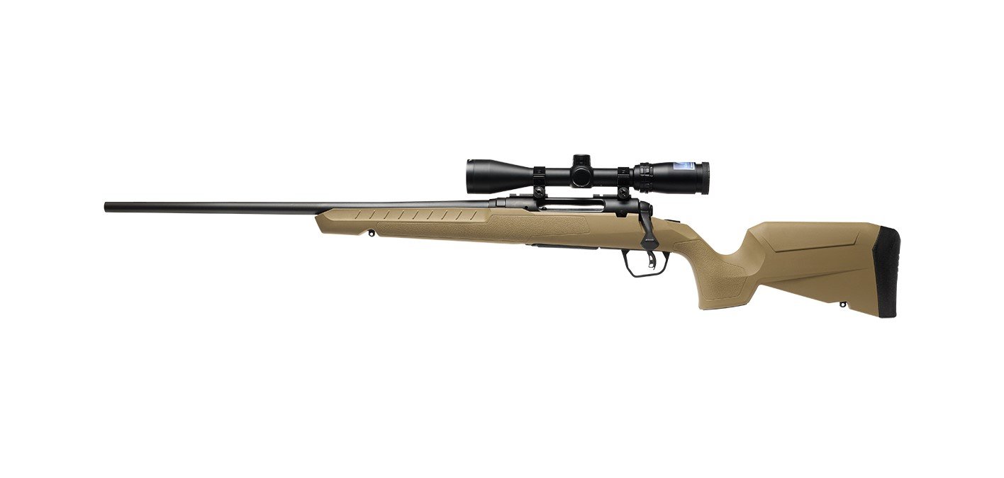 Savage 32245 Axis 6.5 Creedmoor Rifle, Matte Black FDE Synthetic Stock - Savage Arms - 6.5 Creedmoor