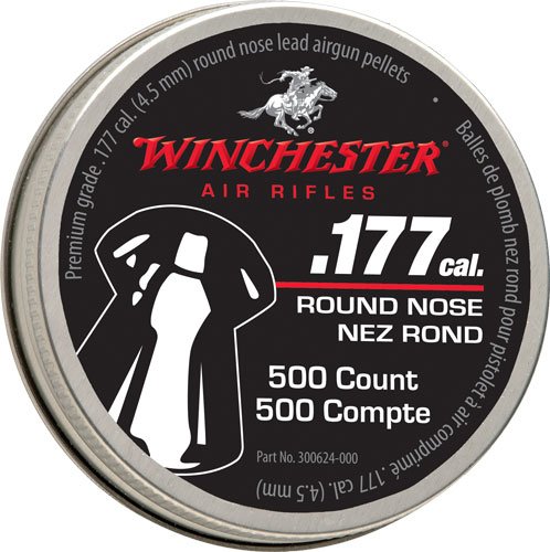 Winchester 987419-406 .177 RN Pellet 500ct Tin 6-Pack Case - Daisy Manufacturing Co., Inc. - .177