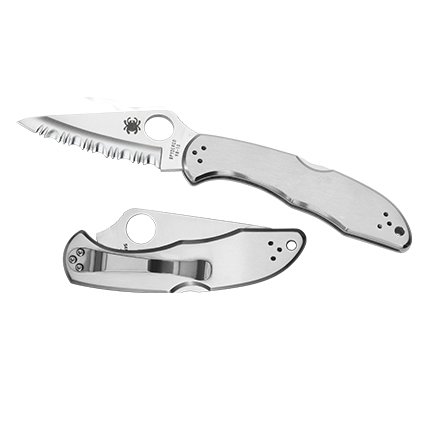 Spyderco C11S Delica 4 SL-FS 3" Stainless Steel Knife - SPYDERCO
