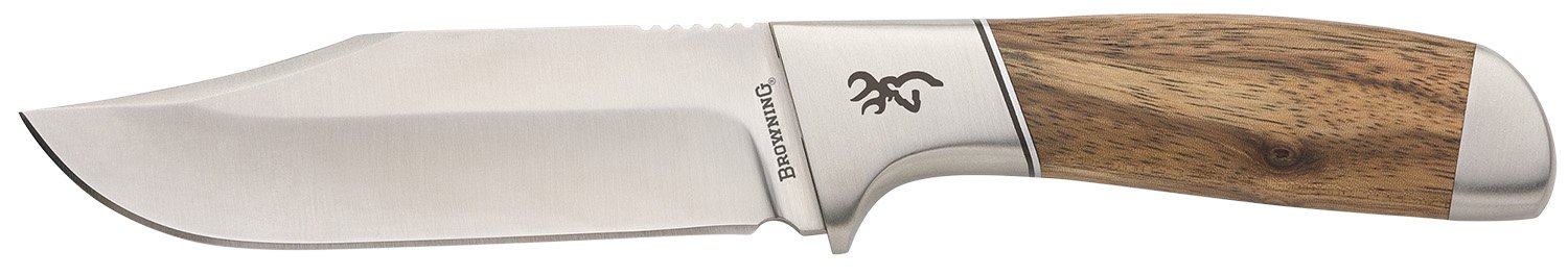 Browning 3220537 Sage Creek 4.5" Clip Point 9Cr14MoV Blade Wood Handle - Browning - CLIP POINT