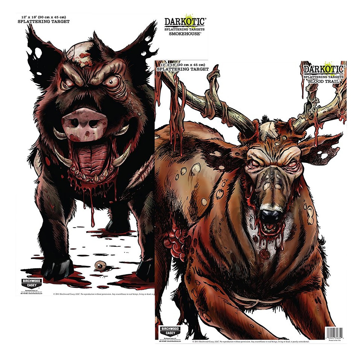 Birchwood Casey 35627 Zombie Targets 12x18 in Splatter 8 Pack - Birchwood Casey