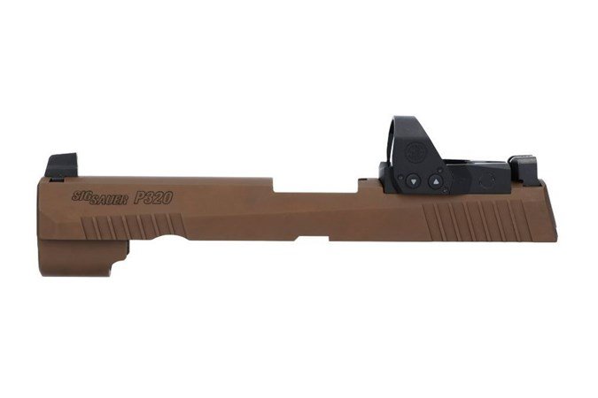 dSIG SAUER P320PRO SLIDE ASSEMBLY 3.9" ROMEO 1 COYOTE TAN