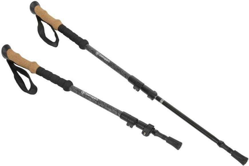 S/SPORT 19010 25'-53' Fast-Lock 7075 Aluminum Poles Set of 2 Cork Grip