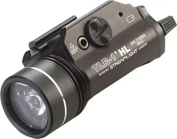 Streamlight 69260 TLR-1 HL Weapon Light 1000 Lumens Output White LED Light Rail Grip Clamp Mount Black Anodized