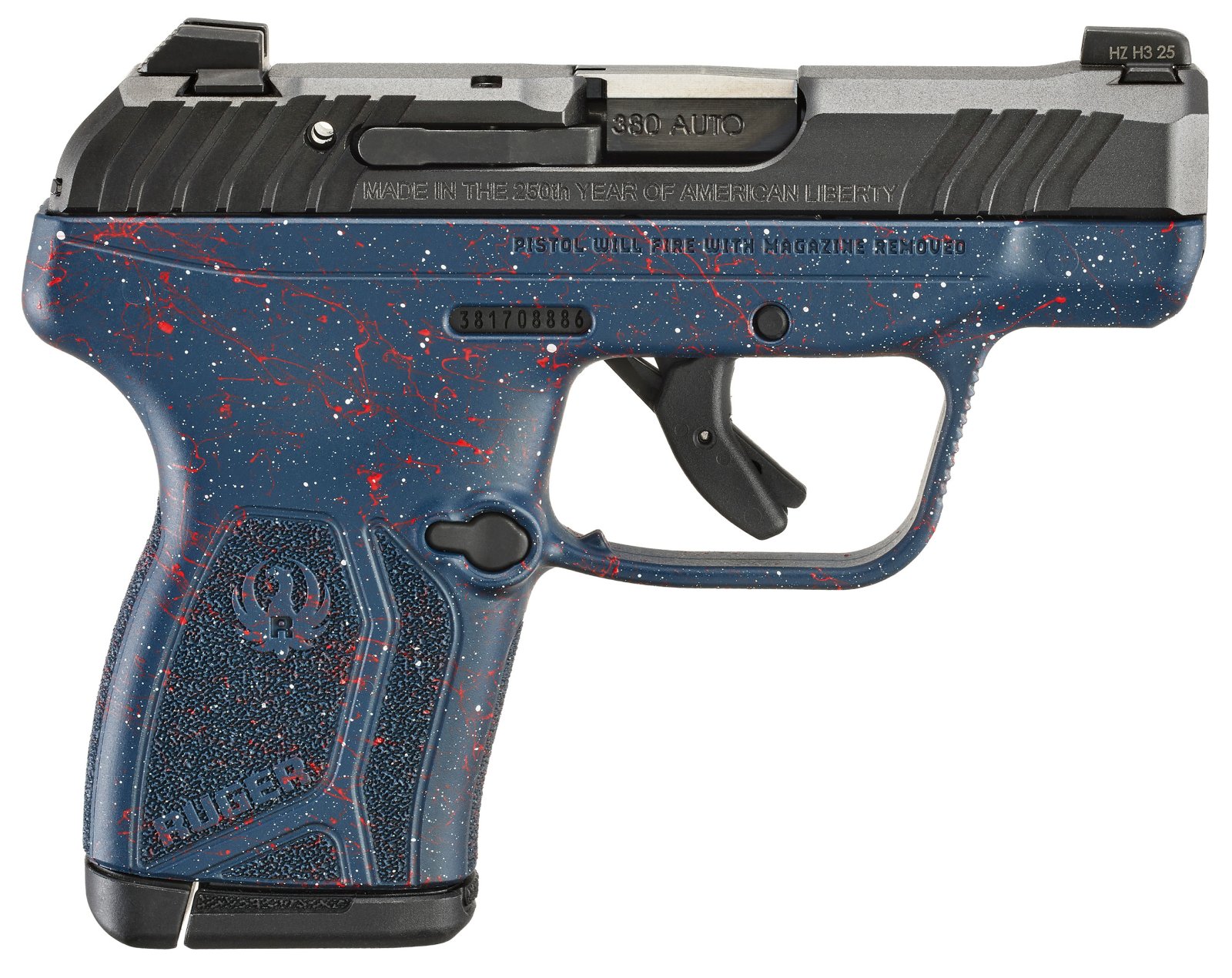 Ruger 13778 LCP MAX 380 ACP 2.8" Black Nitride Semi-Auto Pistol