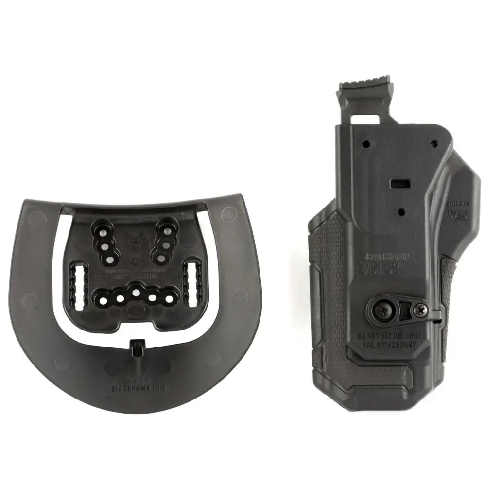 Blackhawk Omnivore 419000BBR Holster Right Hand Level 2 Black Plastic - Blackhawk - BLACK