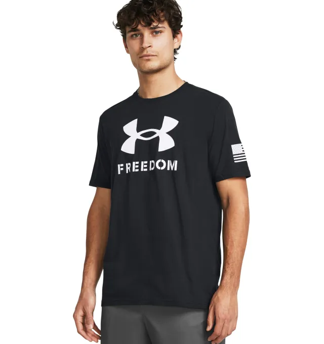Buy Under Armour Men's Freedom Logo T-Shirt Cotton Short-Sleeve online