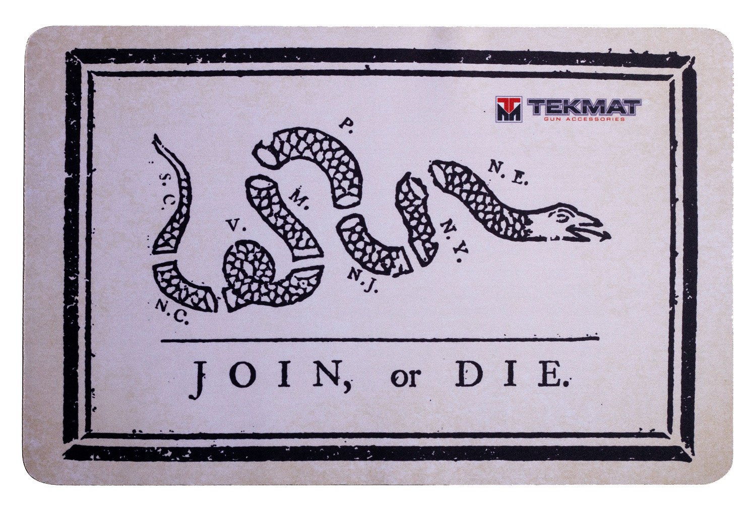 TekMat Join or Die Gun Cleaning Mat 17" Black/Gray R17-JOIN - TEKMAT