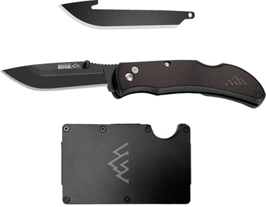 Outdoor Edge P24RX30WL2C Razor Carry 3" Knife with Wallet & 2 Blades