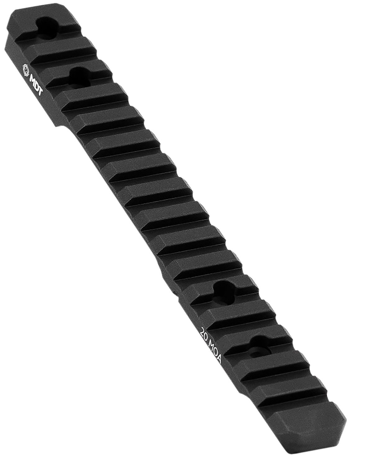 MDT 102189BLK Picatinny Scope Rail 11" Black Anodized Aluminum 20 MOA