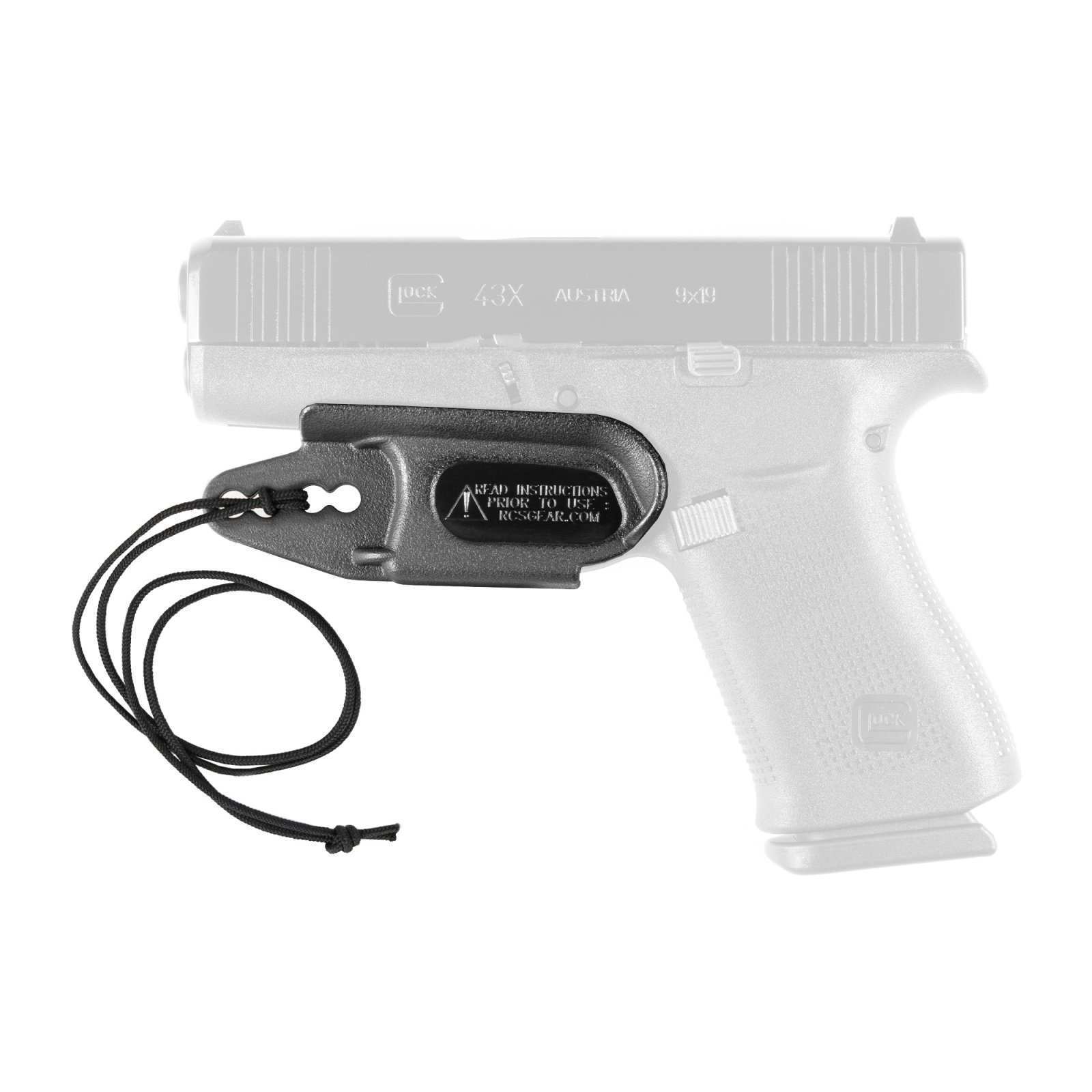 Raven Concealment VG2G42-43BKLAN IWB Holster, Glock 42/43, Black, Ambidextrous