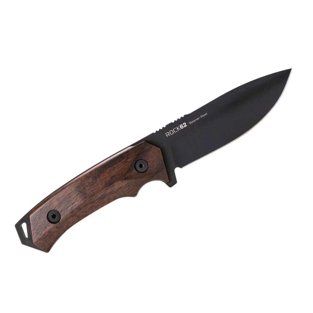 Woox Rock 62 BUKNF00101 Fixed Blade Knife 4.25" Walnut Handle