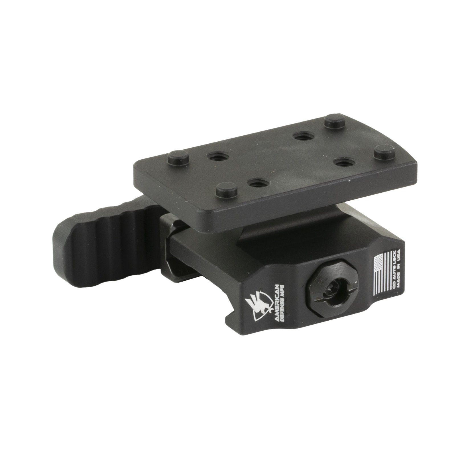American Defense AD-TR-LW-10-STD QD Mount, Co-Witness, RMSc, Black Anodized