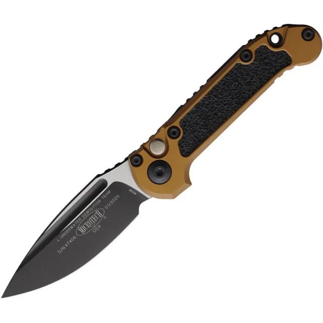 Microtech LUDT G3 1135-1TA 3.5 In SE Black Blade Tan ALU Handle