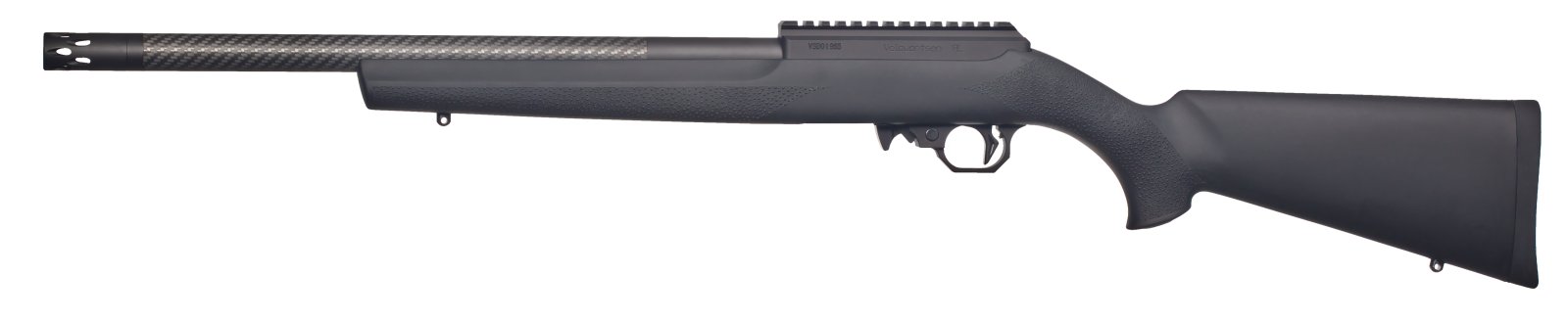 Volquartsen Superlite 17 HMR Rimfire Rifle: 20" Carbon Barrel, Black Hogue Stock - Volquartsen - 17HMR