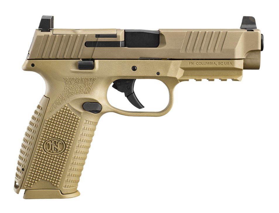 FN 66-100723 509 MRD 9mm 10+1 FDE PVD Semi-Auto 4.5" Barrel Optic Ready - FN America - 9mm