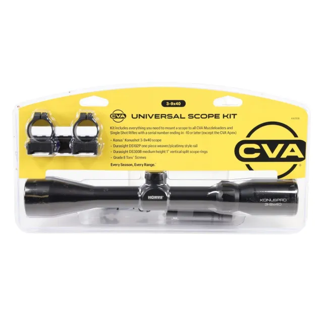 CVA Scope Kit 3-9x40 Konus Ballistic Medium Mounts AA2008 - CVA for sale at TheGunDock
