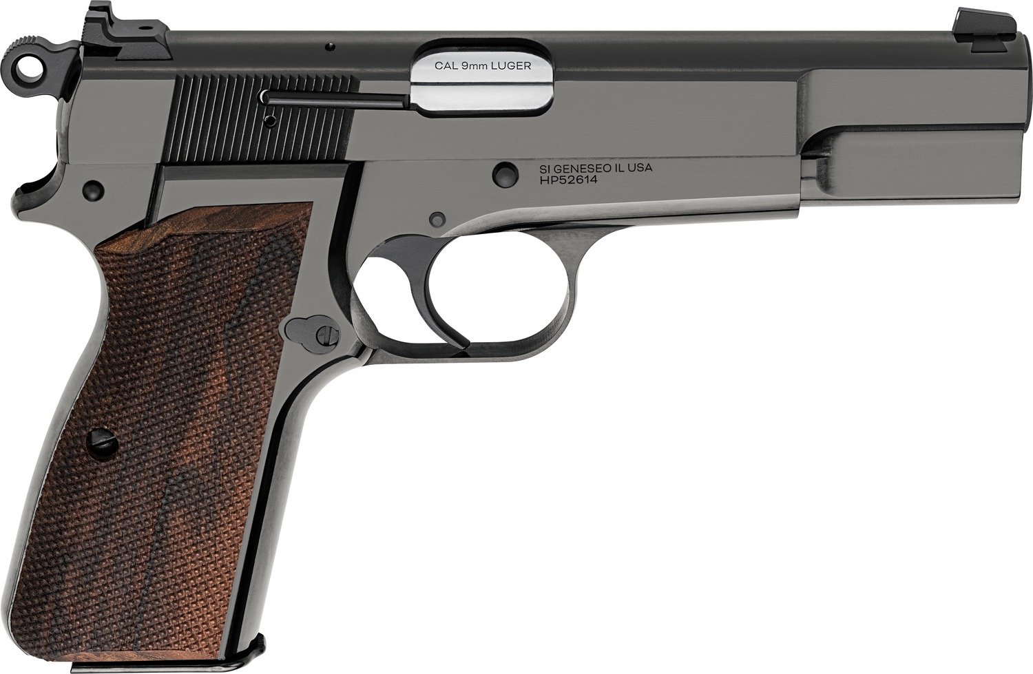 Springfield Armory SA-35 Handgun 9mm Luger 15rd Magazine 4.7 Barrel Black with Wood Grip