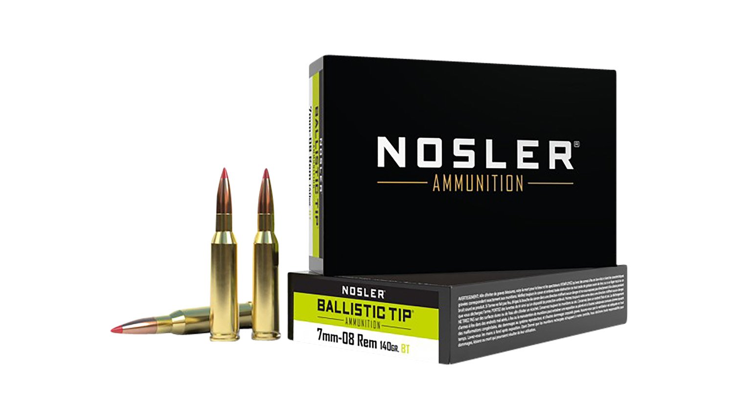 Nosler 7mm-08 Rem 140gr Ballistic Tip Ammo 20 Rnds - Nosler - SPITZER BALLISTIC TIP
