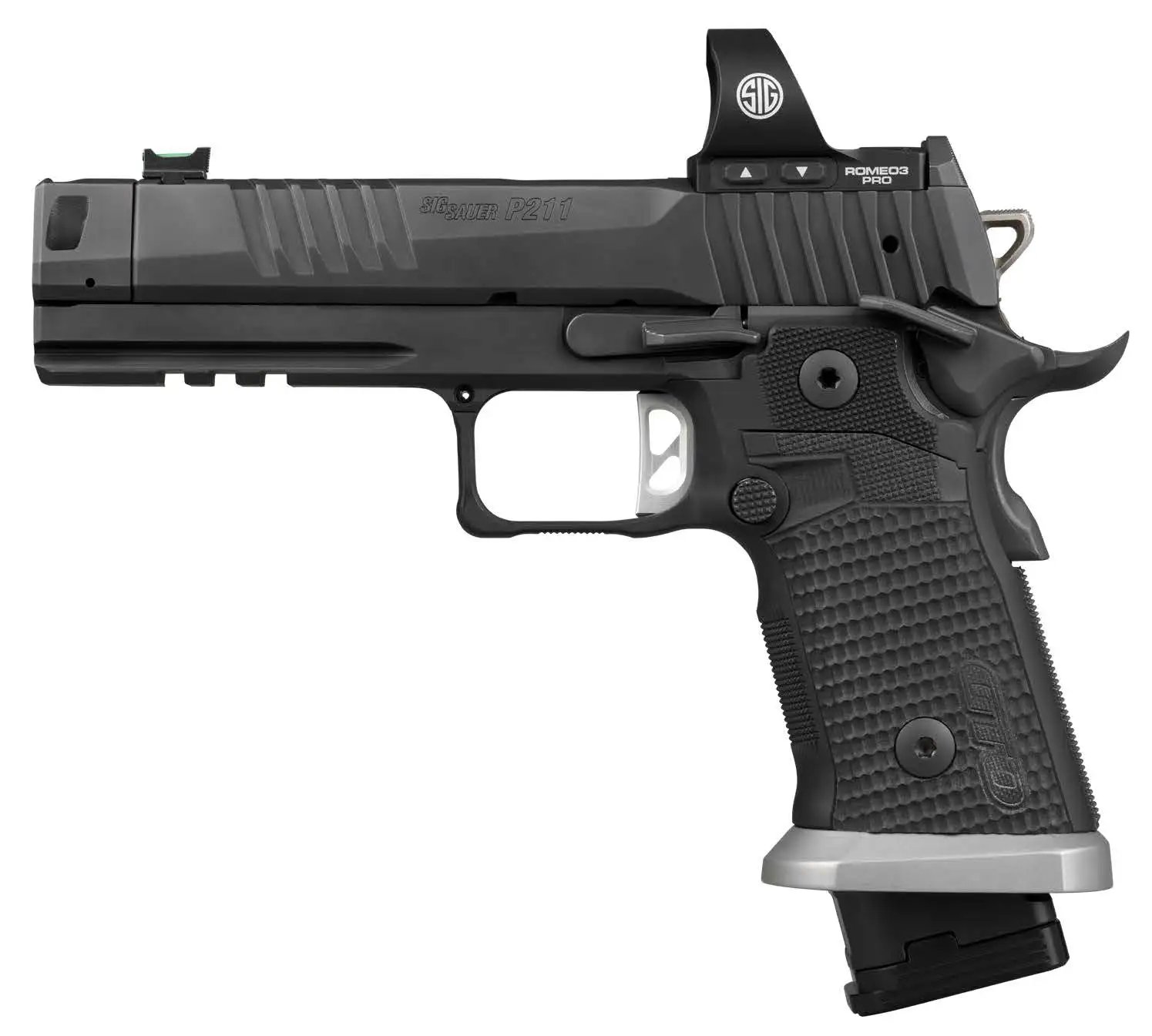 SIG SAUER 211F-9-GTO-R3P P211-GTO RXSL 9mm 4.4" Bull Barrel Nitron Semi-Auto Pistol