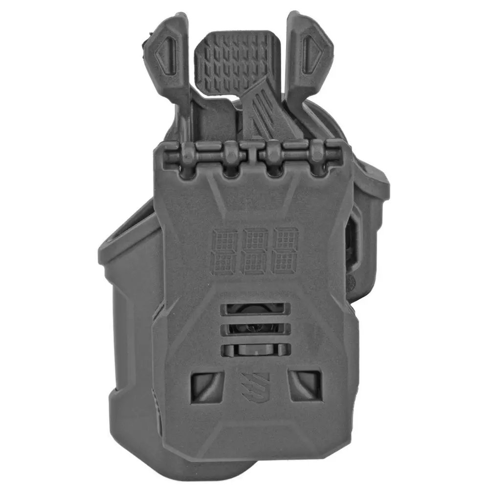 Blackhawk T-Series L2C OWB Holster, Glock 17, RH, Matte Black, Thumb-Activated Retention, Polymer - Blackhawk - BLACK