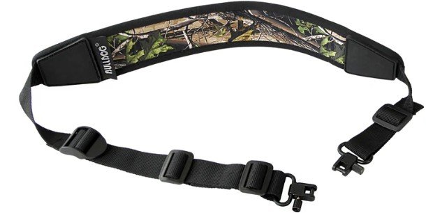 Neoprene Rifle Sling Locking Swivels Camo - Bulldog