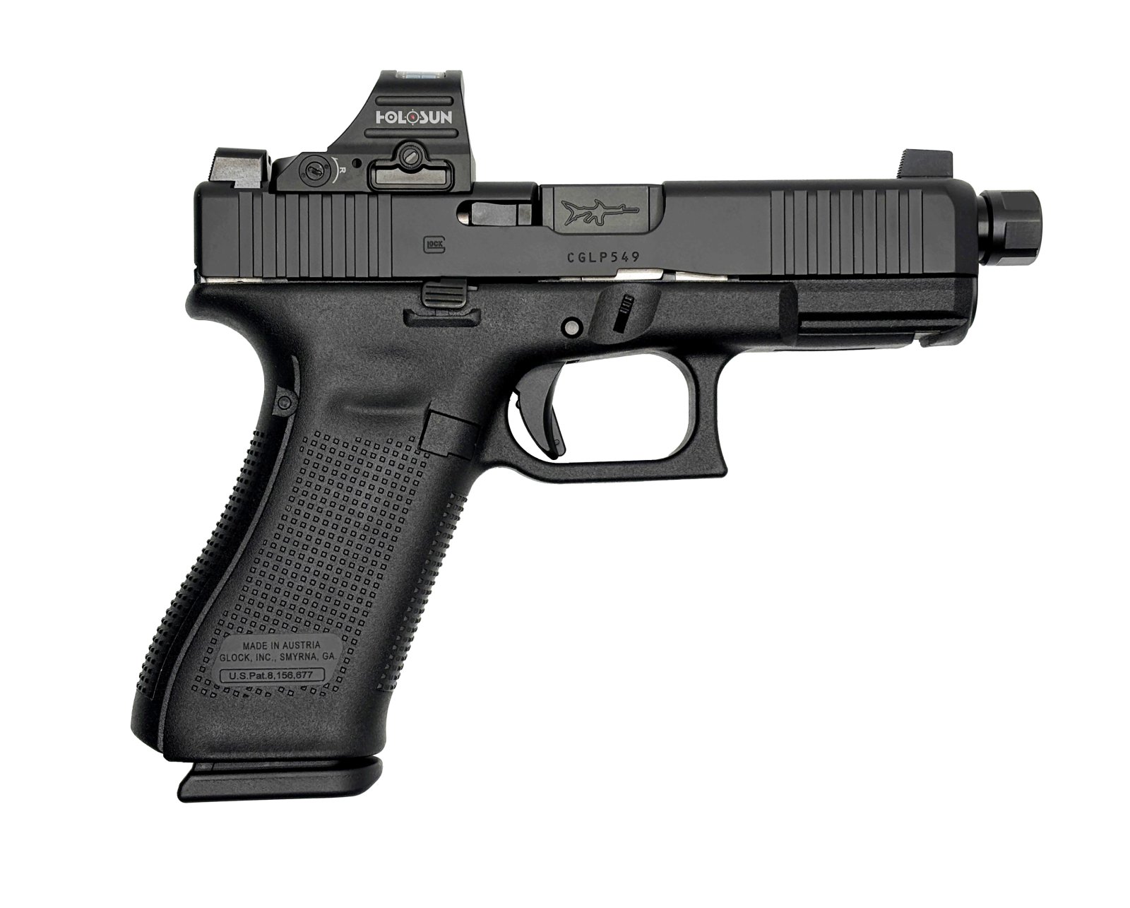 Buy Shark Coast Glock 45V 9mm 17Rd Threaded Holosun Optic online